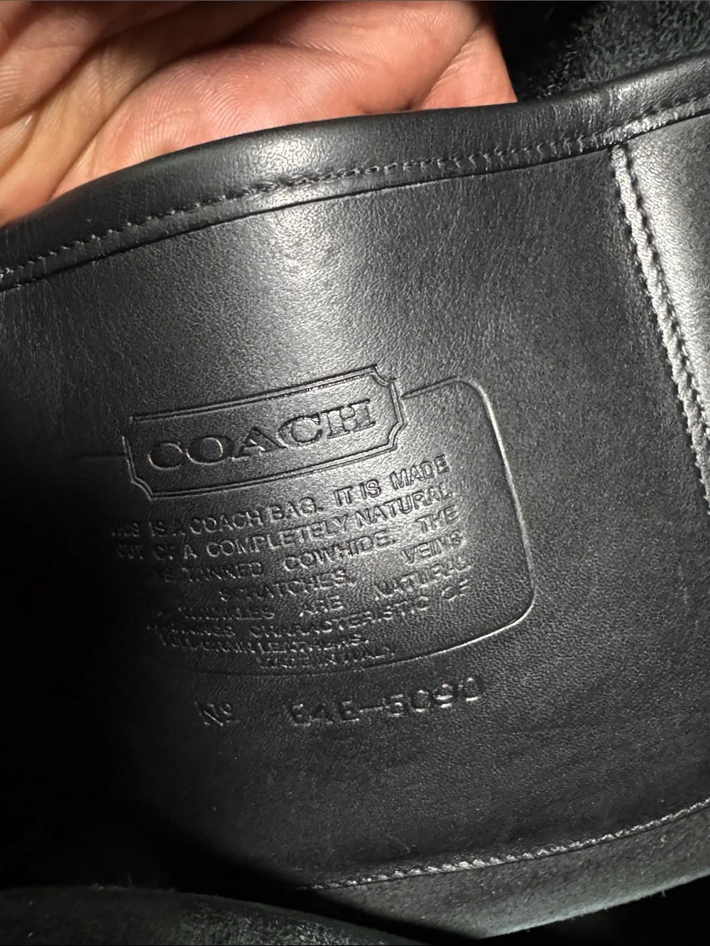 Vintage Coach Black Embassy Leather Briefcase